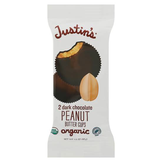 Justins Organic Dark Chocolate Peanut Butter Cups (2 ct)