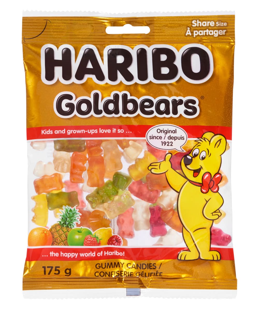 Haribo Goldbears Gummy Candies, Assorted (175 g)