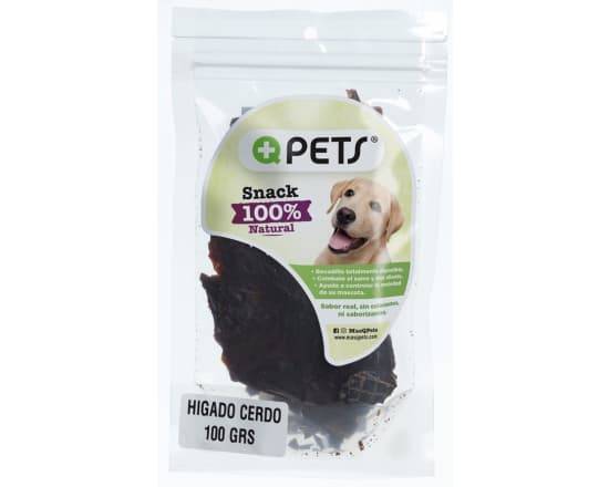 +Qpets pets snack higado de cerdo (100g)