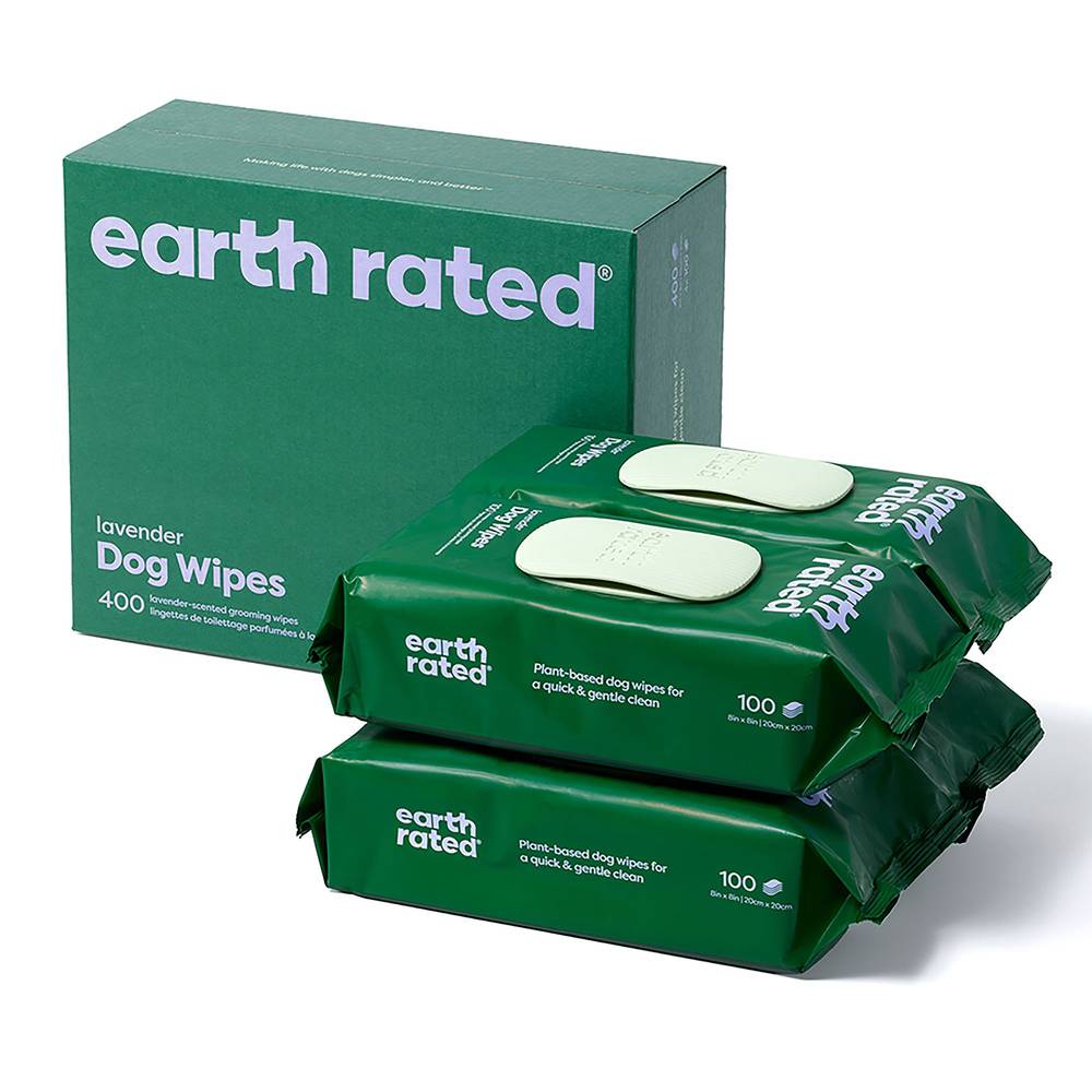 Earth Rated Ecopaws Dog Grooming Wipes (400 ct)