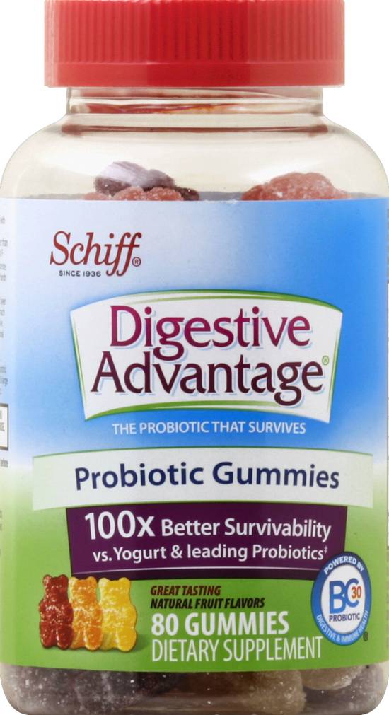 Digestive Advantage Probiotic Gummies (80 gummies)
