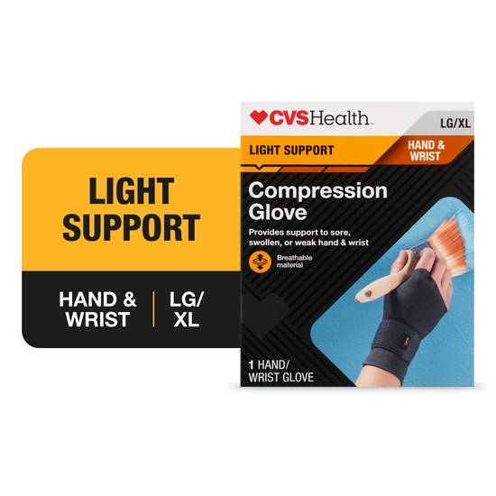 CVS Health Light Support Compression Glove, L/XL