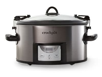 Crock-Pot Cook & Carry Programmable Easy Clean Slow Cooker Stainless 7qt