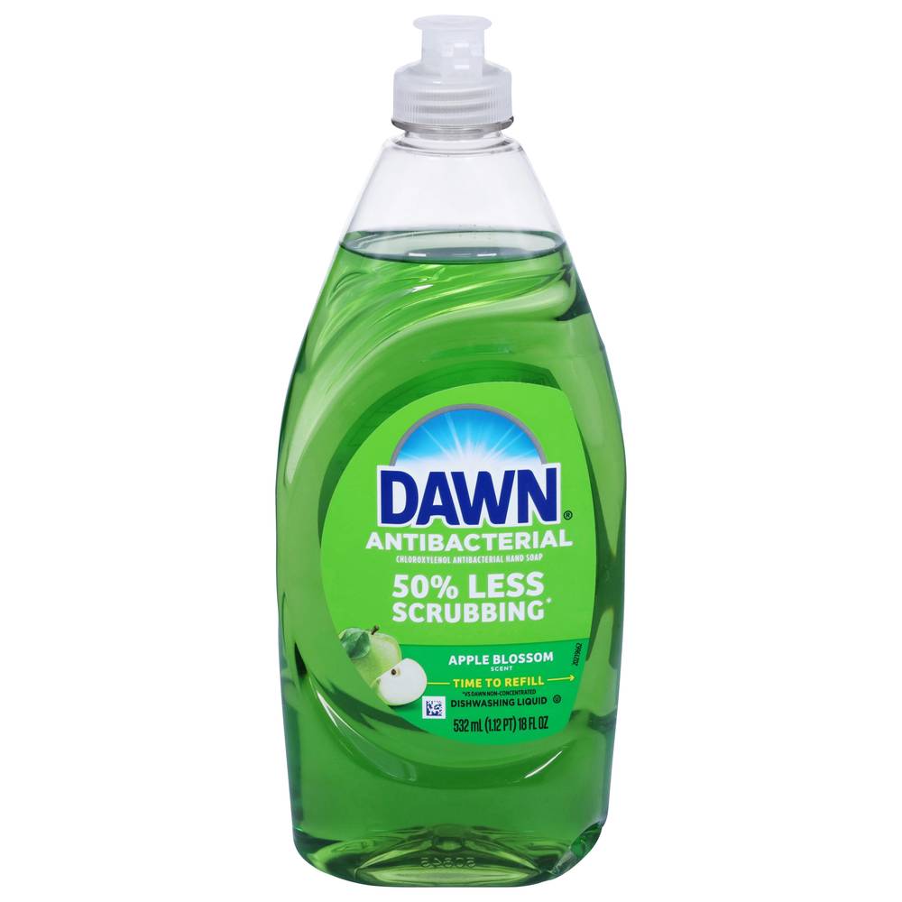 Dawn Ultra Antibacterial Dishwashing Liquid Dish Soap, Apple Blossom (18 fl oz)