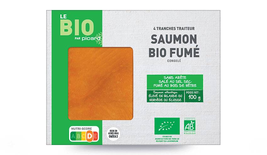 4 tranches de saumon fumé bio