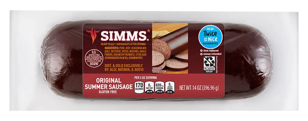 Simms Fully Cooked Summer Sausage (14 oz)