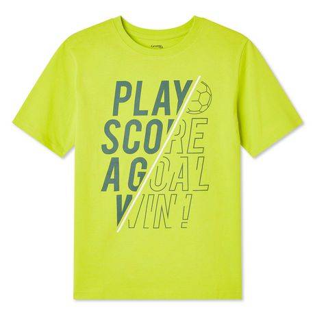 George Boys'' Graphic Tee (Color: Yellow, Size: 14-16)