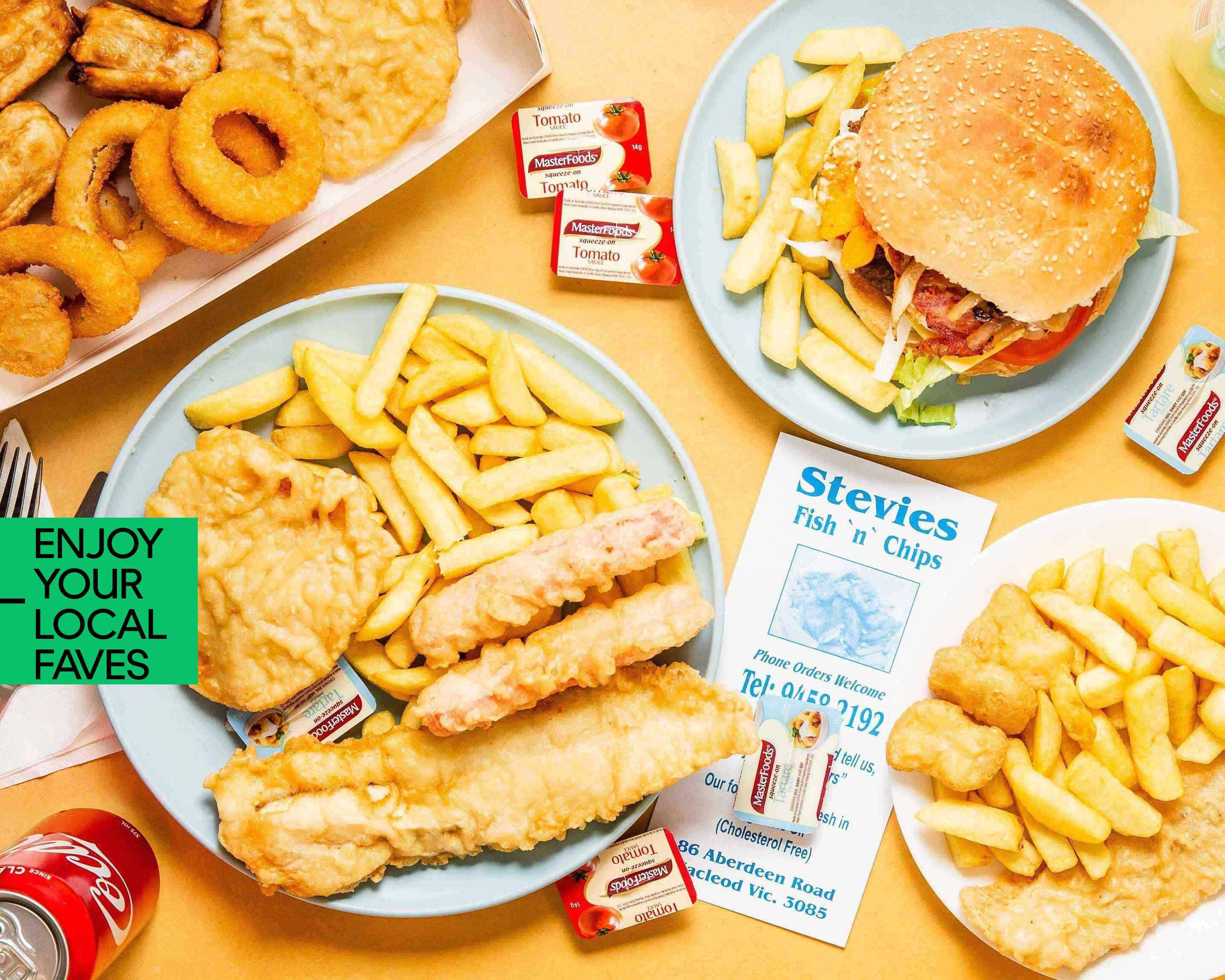 Stevies Fish and Chips Menu Takeout in Melbourne | Delivery Menu ...