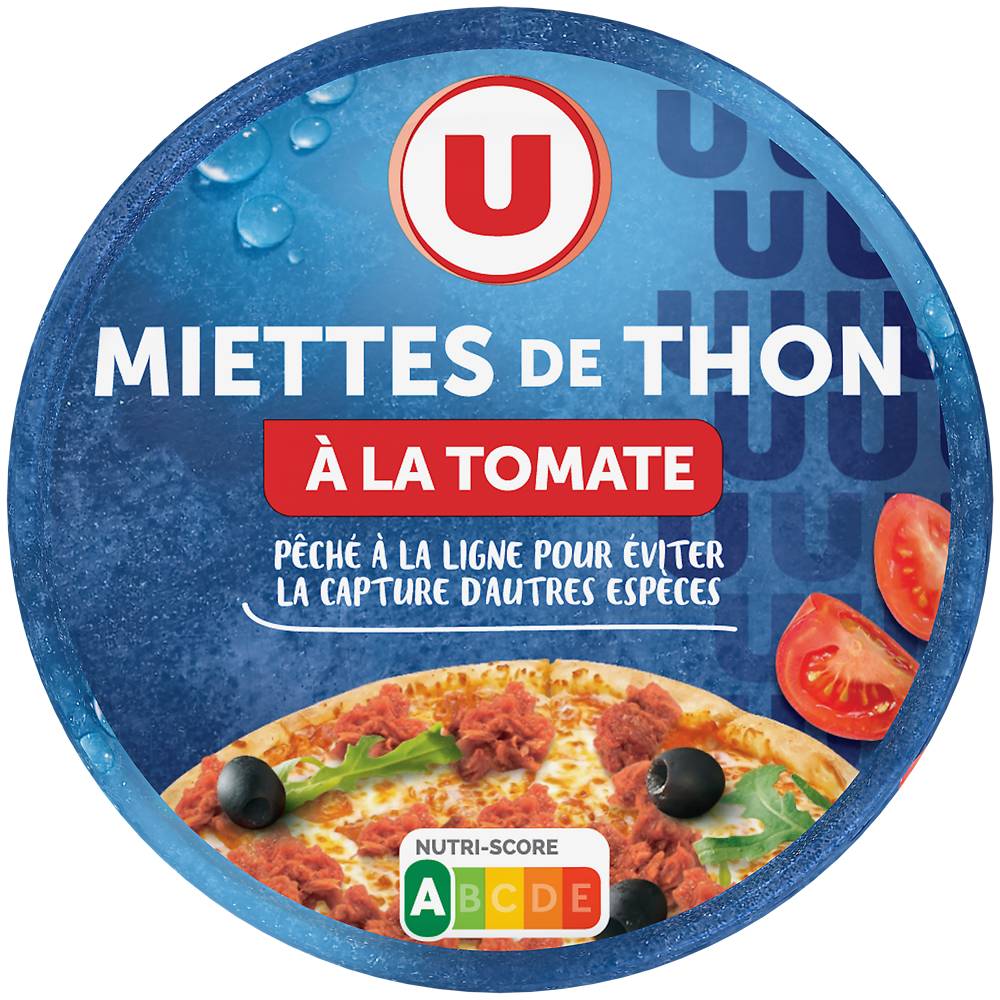 Les Produits U - Miettes de thon à la tomate pêché à la ligne