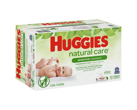 Huggies · Natural Care Sensitive Fragrance Free Wipes (560 wipes)