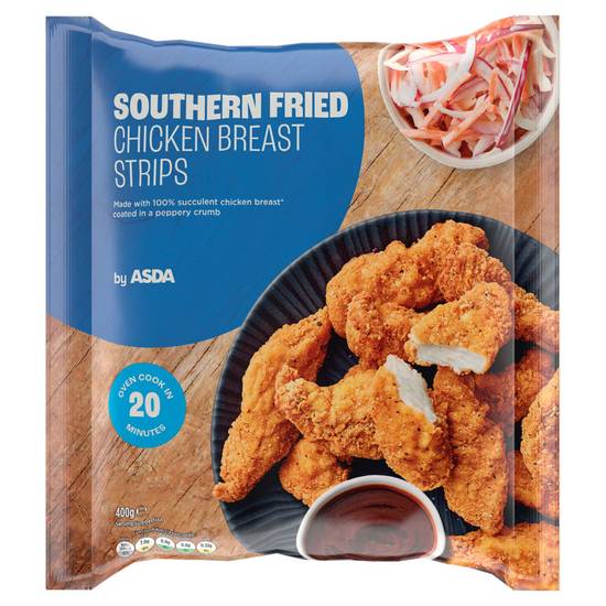 Asda Southern Fried Chicken Breast Strips 400g