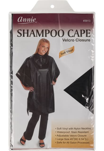 Annie Cape Shampoo Soft Vinyl W/Velcro Closure #3913