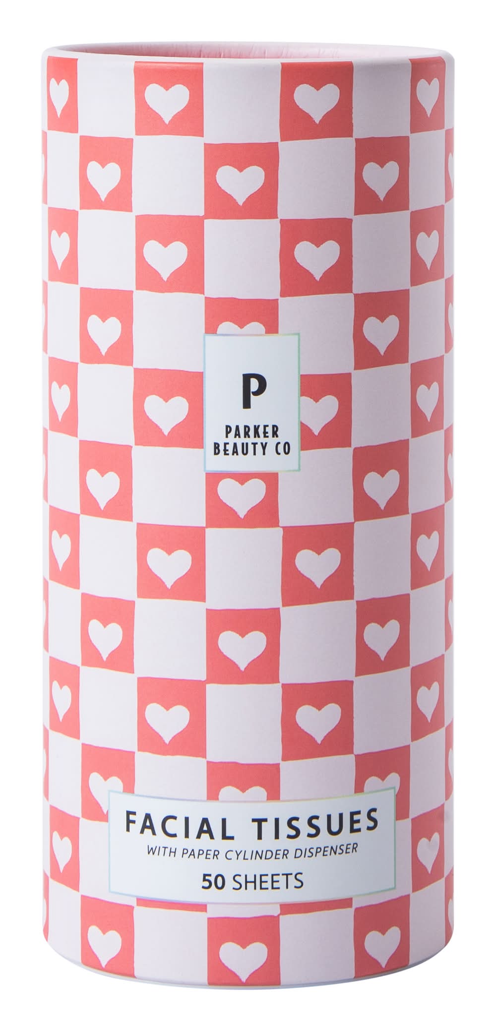 Printed Facial Tissues 50-Sheets Hearts