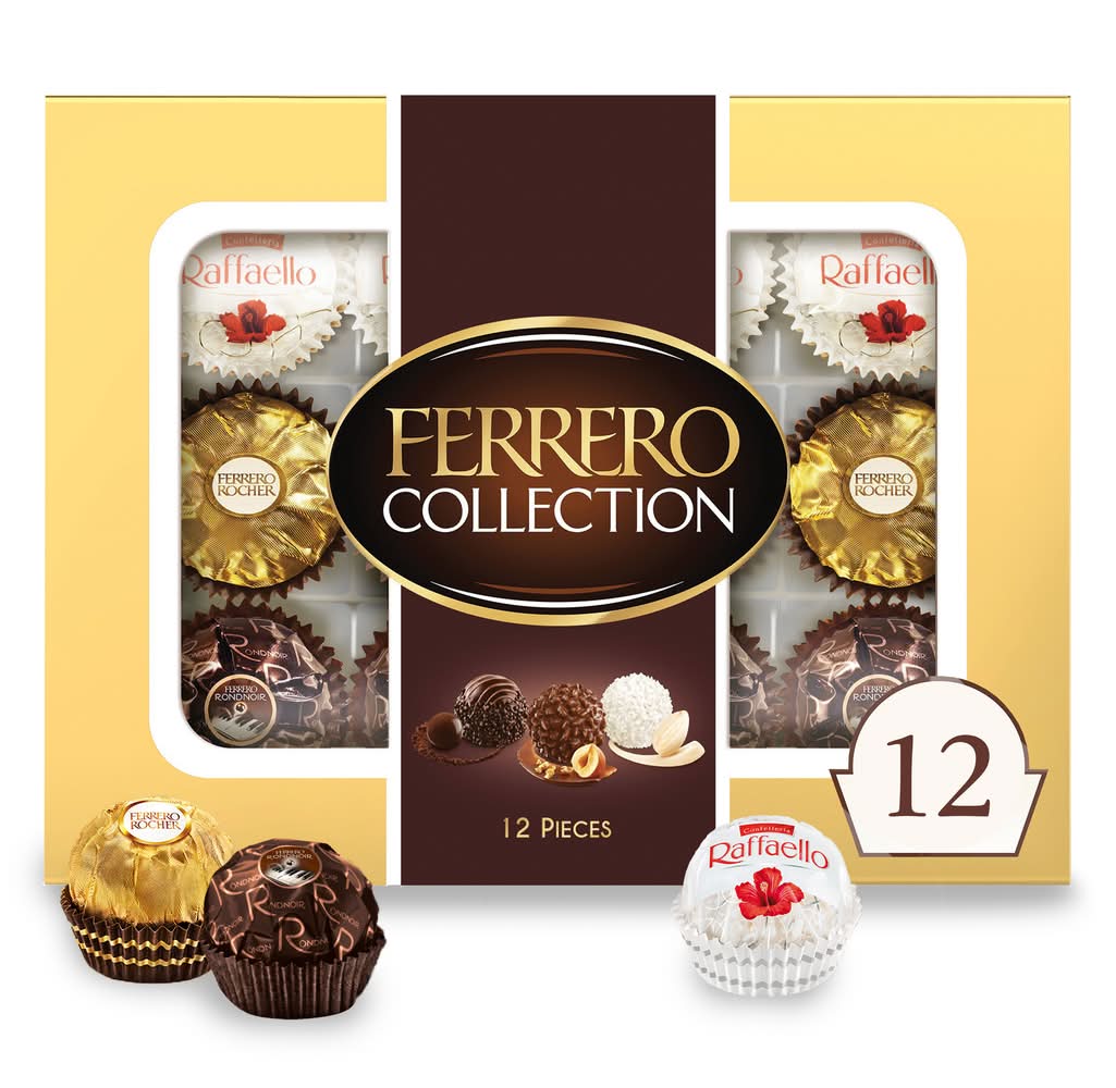 Ferrero Collection Gourmet Chocolate Gift Box, Assorted (4.6 oz, 12 ct)