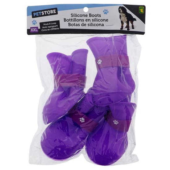 Petstore Silicone Pet Boots with Hook/Loop Strap (##)