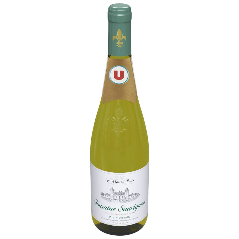 Les Produits U - U vin blanc AOP touraine sauvignon les hauts buis (750 ml)