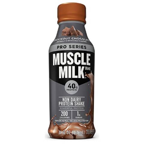 Muscle Milk Pro Series Protein Shake, Knockout Chocolate 14oz