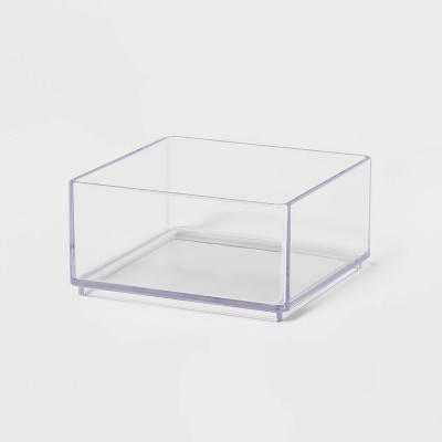 Brightroom Small Plastic Organizer Tray Clear