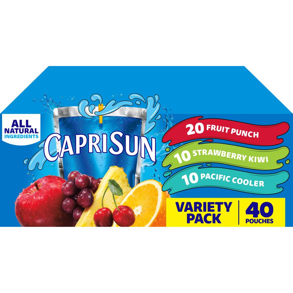 Capri Sun Variety Flavor Juice Drink Blend Pouches (40 x 6 fl oz)