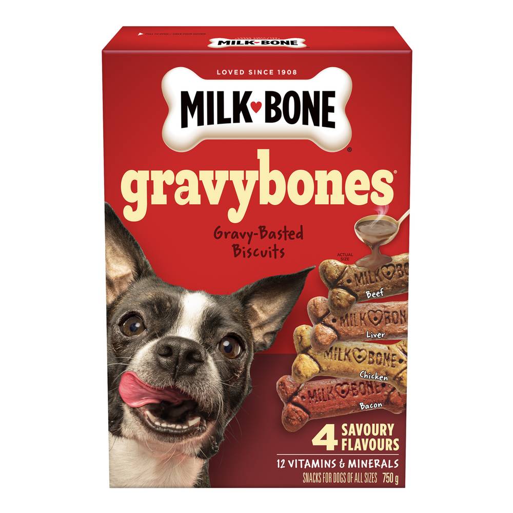 Milk-Bone Gravybones Meat & Chicken Flavour Dog Snacks (750 g)