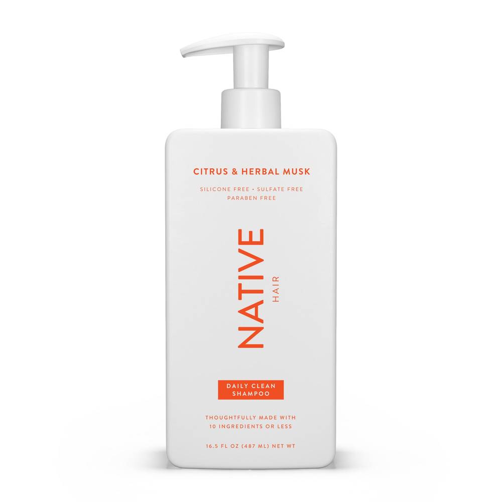 Native Citrus & Herbal Musk Daily Clean Shampoo, 16.5 Oz