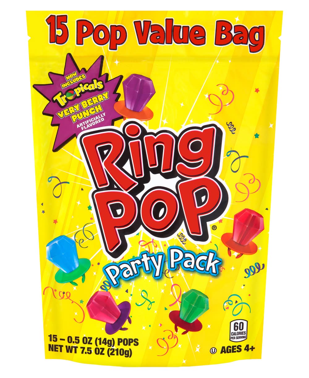 Ring Pop Party pack Candy (7.5 oz)