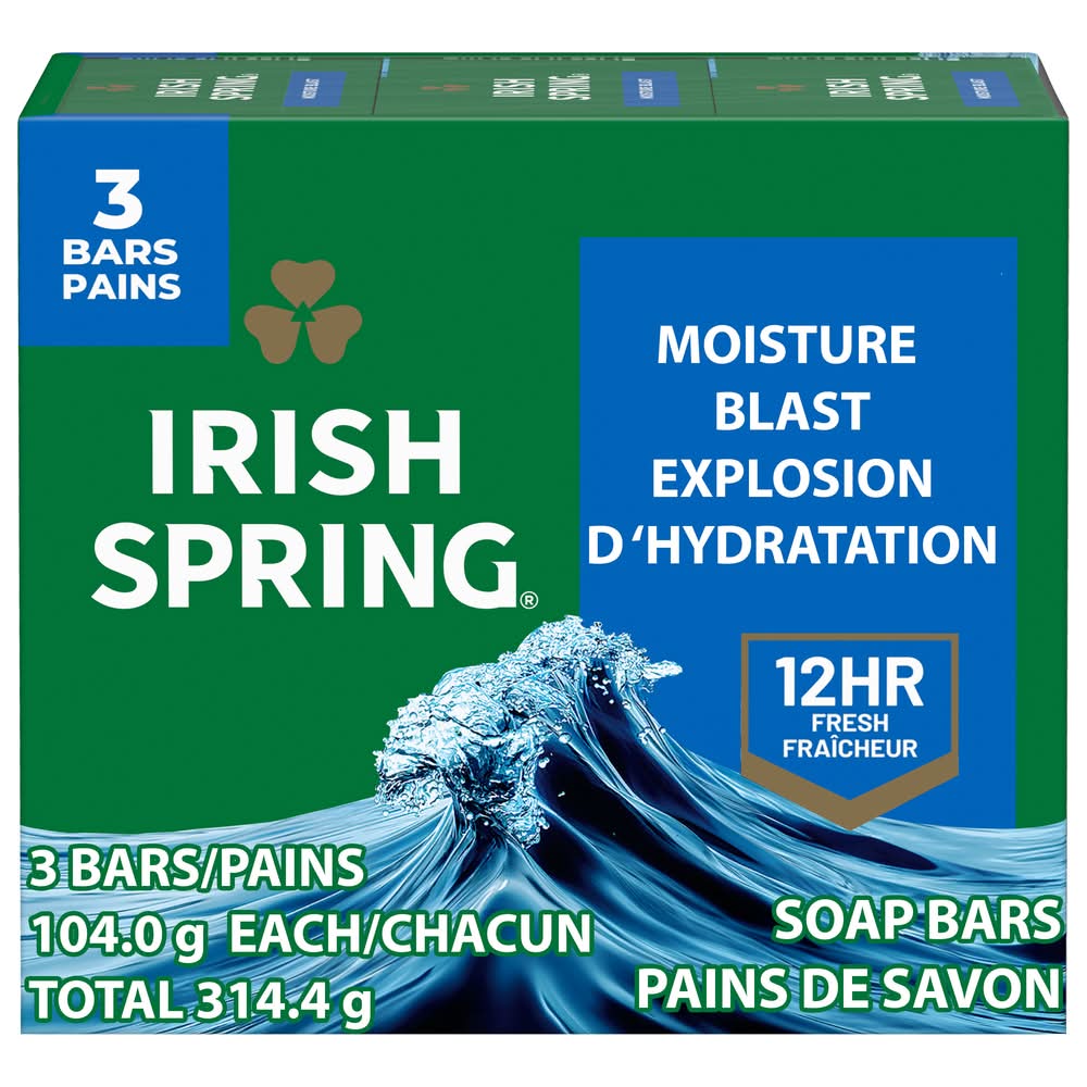 Irish Spring Moisture Blast Deodorant Soap (11.1 oz)