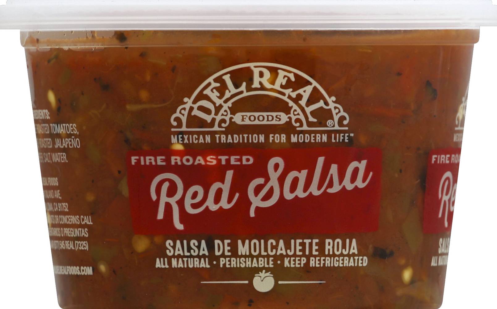 Del Real Foods Fire Roasted Red Salsa (15 oz)