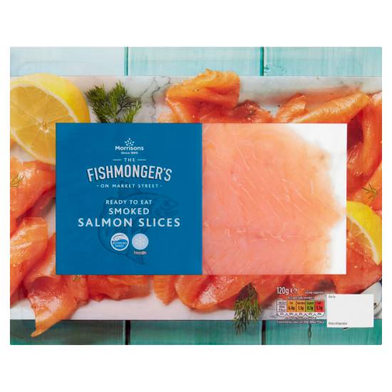 Morrisons The Fishmonger's on Market Street Smoked Salmon Slices (120g)