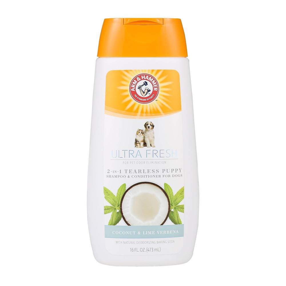 Arm & Hammer 2-in-1 Tearless Puppy Shampoo + Conditioner (coconut - lime verbena)