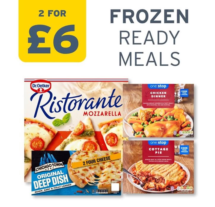 2 for £6: Frozen Ready Meals