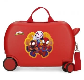 Maleta de Cabina Trolley Rígida 45x31x20 cm, 4 ruedas, Spidey and Friends