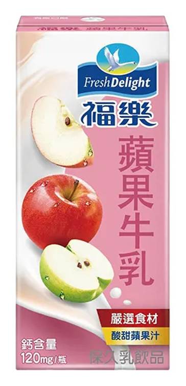 福樂蘋果牛乳(保久乳)200ml <200ml毫升 x 1 x 6Bottle瓶>