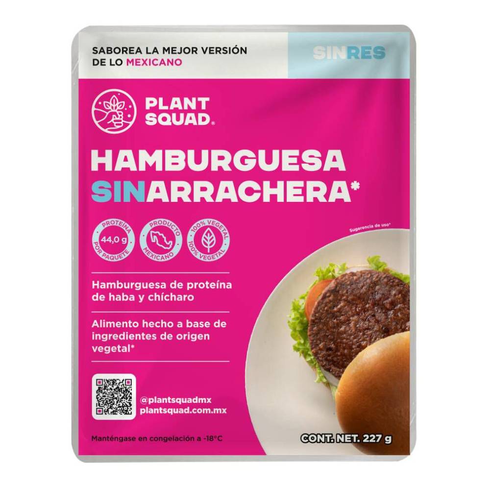 Plant squad Hamburguesa sin arrachera