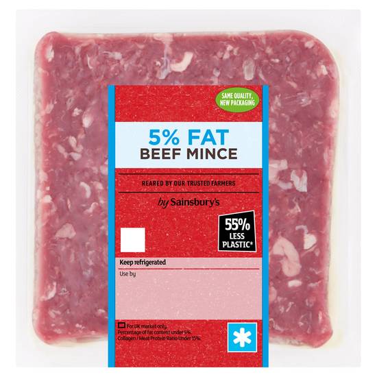 Sainsbury's British or Irish 5% Fat Beef Mince 250g