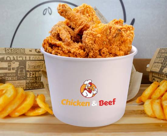 Menu family spicy bucket🍗🥤