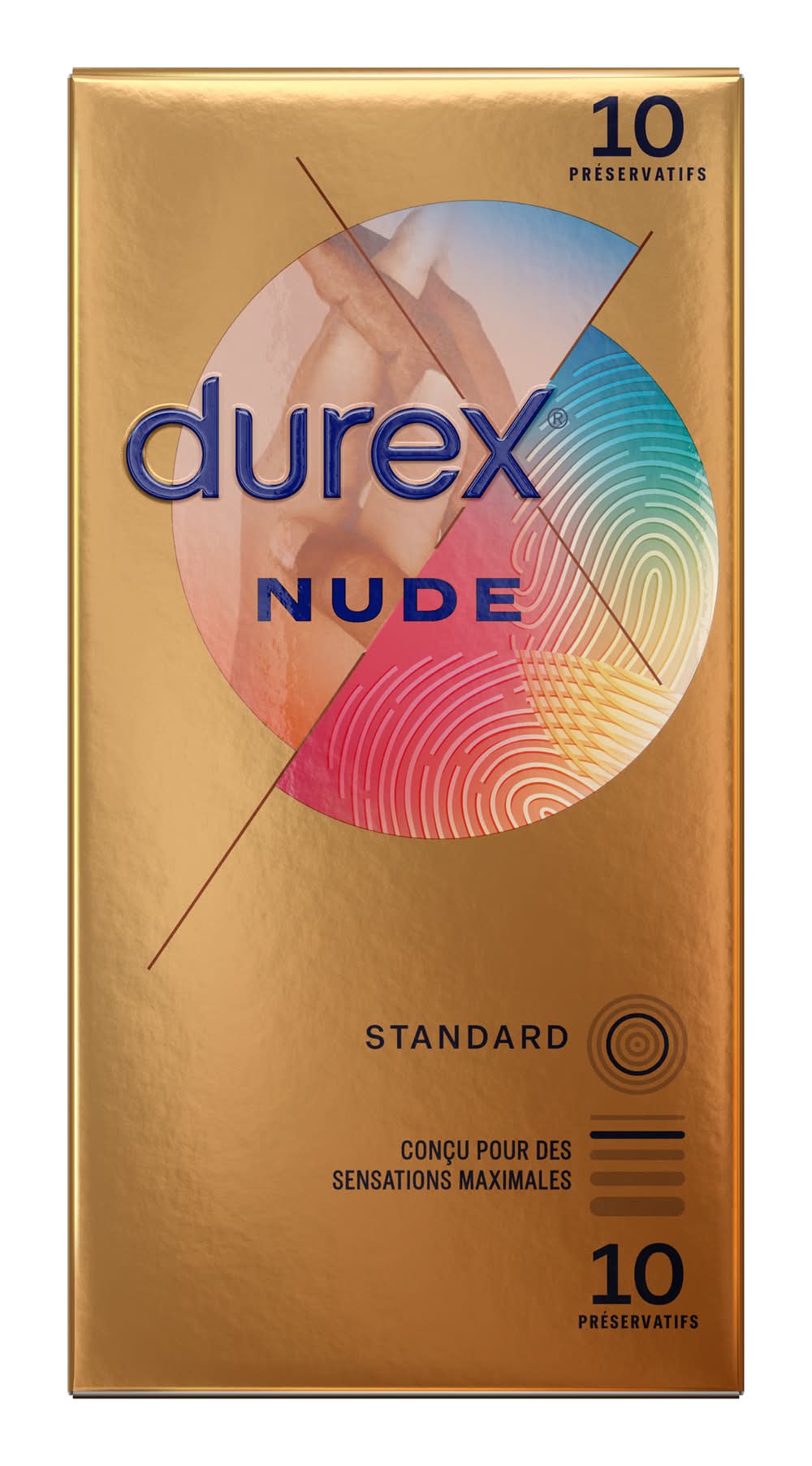 Durex - Préservatifs standard nude (10)