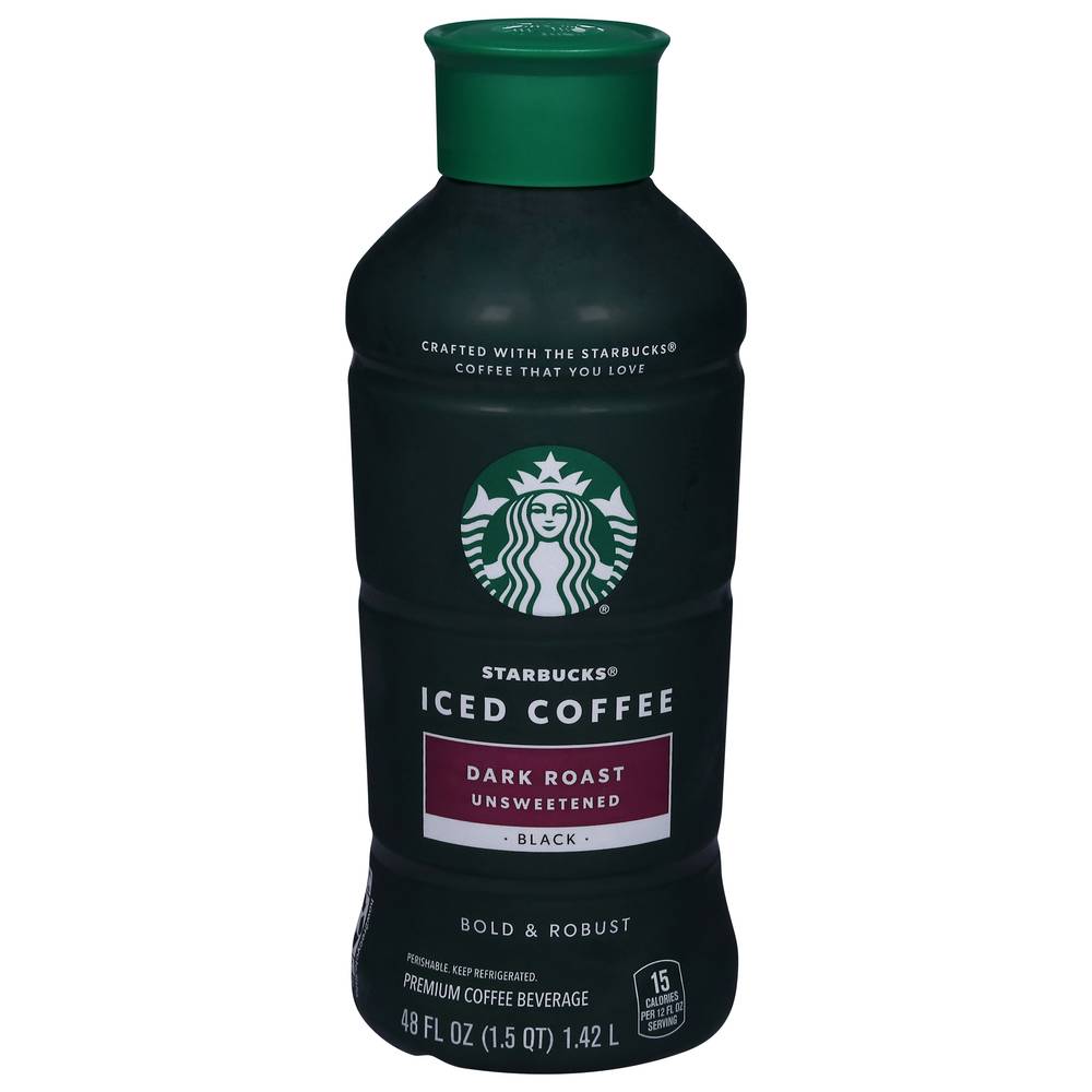 Starbucks Premium Dark Roast Unsweetened Iced Coffee (48 fl oz)