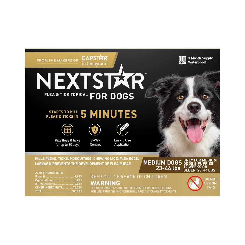 Nextstar Flea and Tick Topical Prevention For Dogs 2 (3 ct)