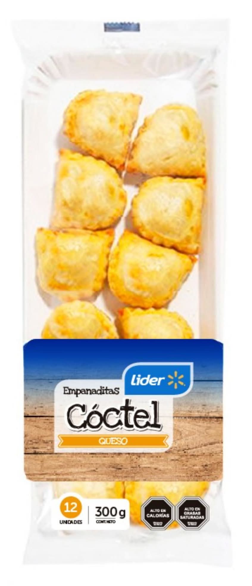 Lider empanaditas cóctel queso (12 u)