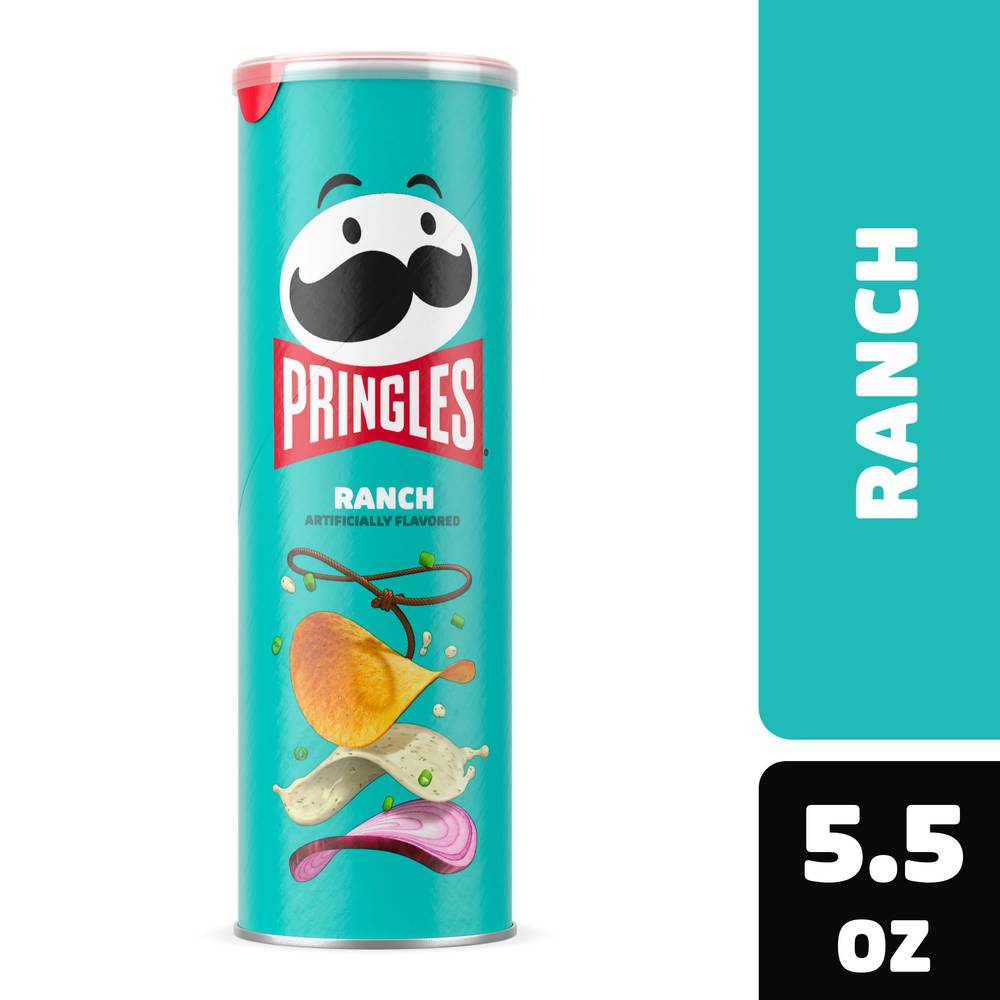 Pringles Ranch Artificiallicially Flavored Potato Crisps (5.5 oz)