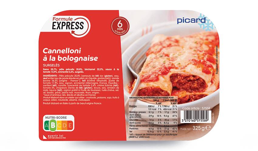 Cannelloni à la bolognaise