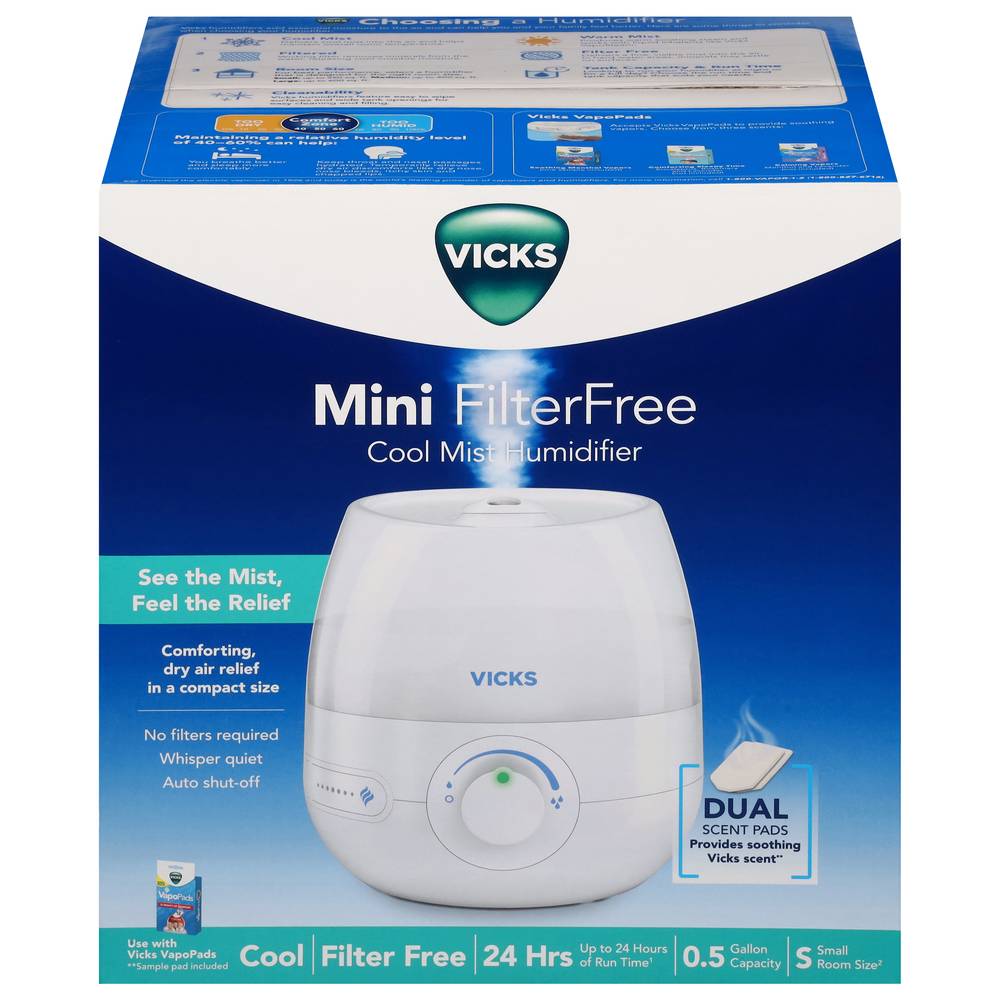 Vicks Mini Filterfree Cool Mist Humidifier