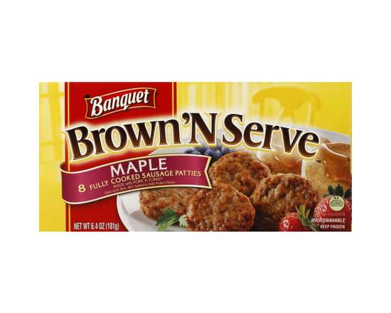 Banquet · Brown 'N Serve Maple Sausage Patties (8 patties)