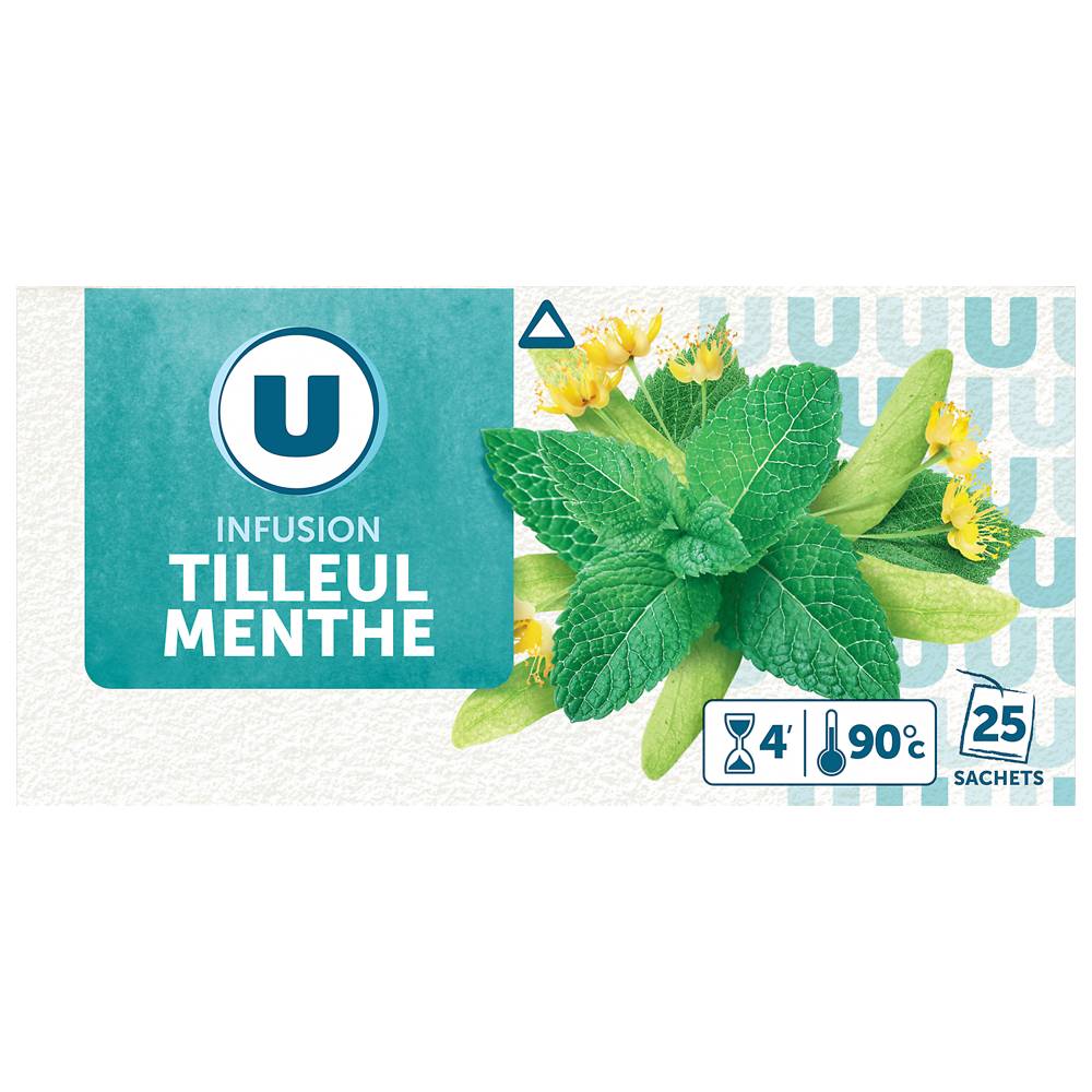 U - Infusion tilleul menthe (25 pièces)