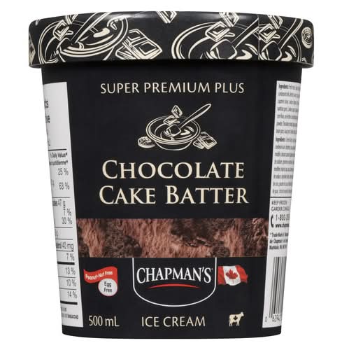 Chapman's Super Premium Plus Ice Cream Cake Batter, Chocolate (500 ml)