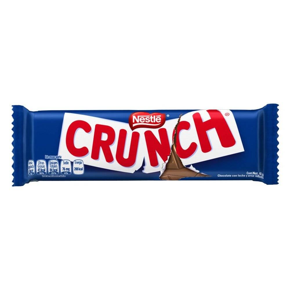 Crunch chocolate con leche y arroz inflado (barra 40 g)