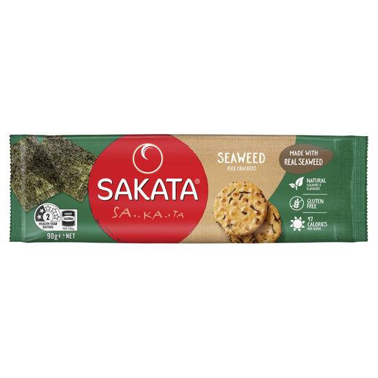 Sakata Rice Crackers Seaweed 90g