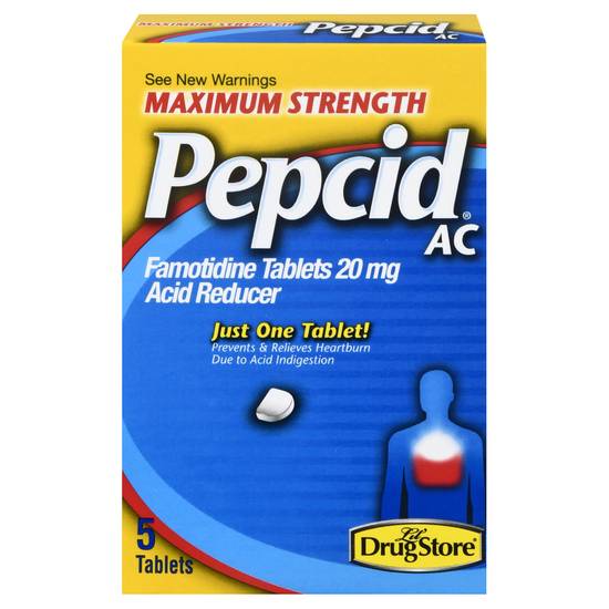 Pepcid Maximum Strength Acid Reducer Tablets (5 ct)
