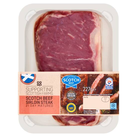Co-Op Scotch Beef Sirloin Steak (227g)